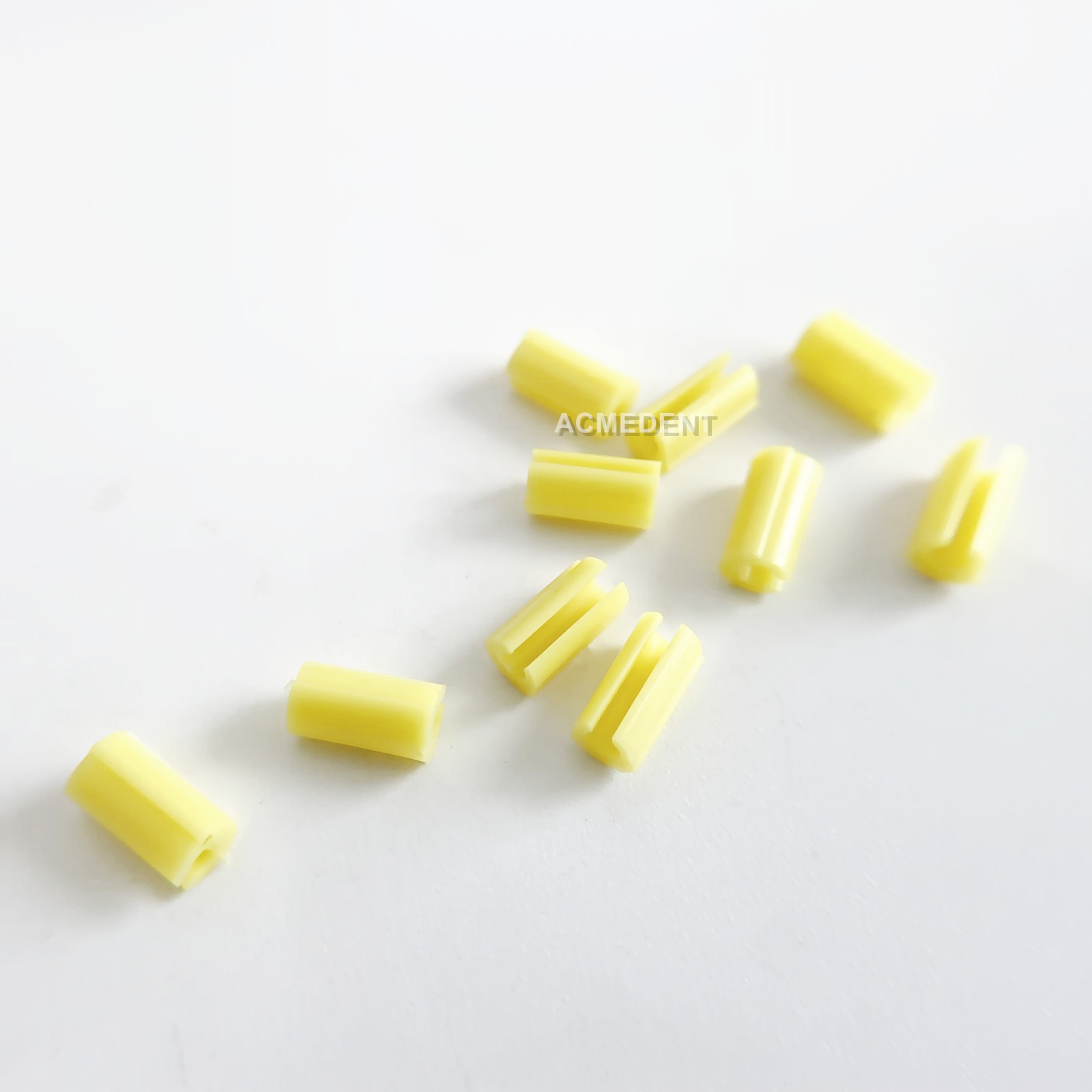 10Pcs Dental Rider Female Yellow Riders Fits Hader Bar Semi-precision Attachment