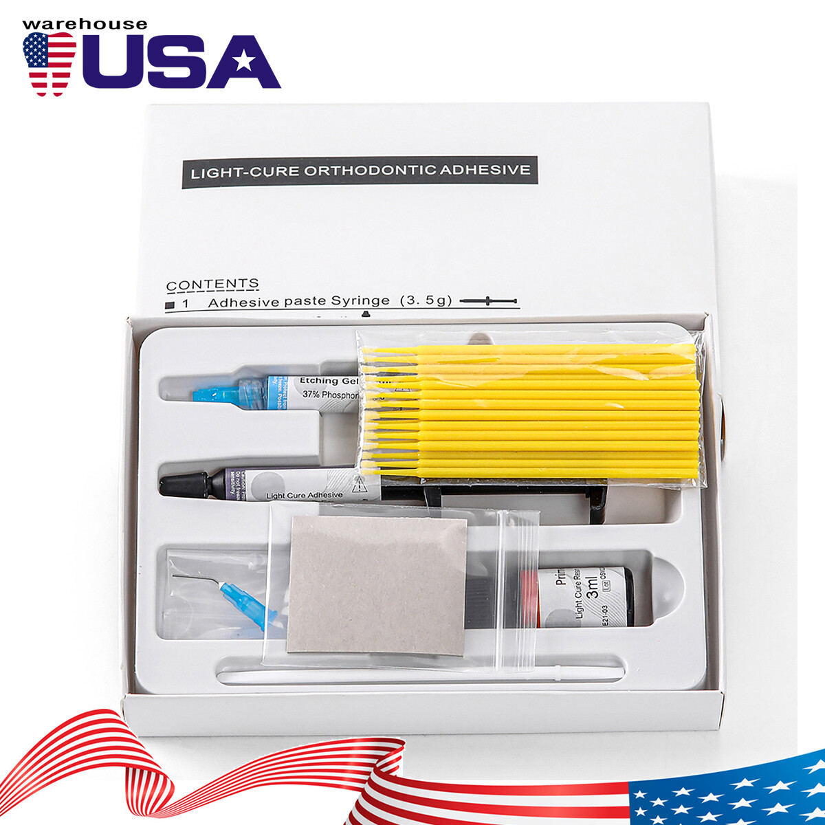 Dental Orthodontic Adhesive Light Cure Bracket Bonding Resin/Etching Gel