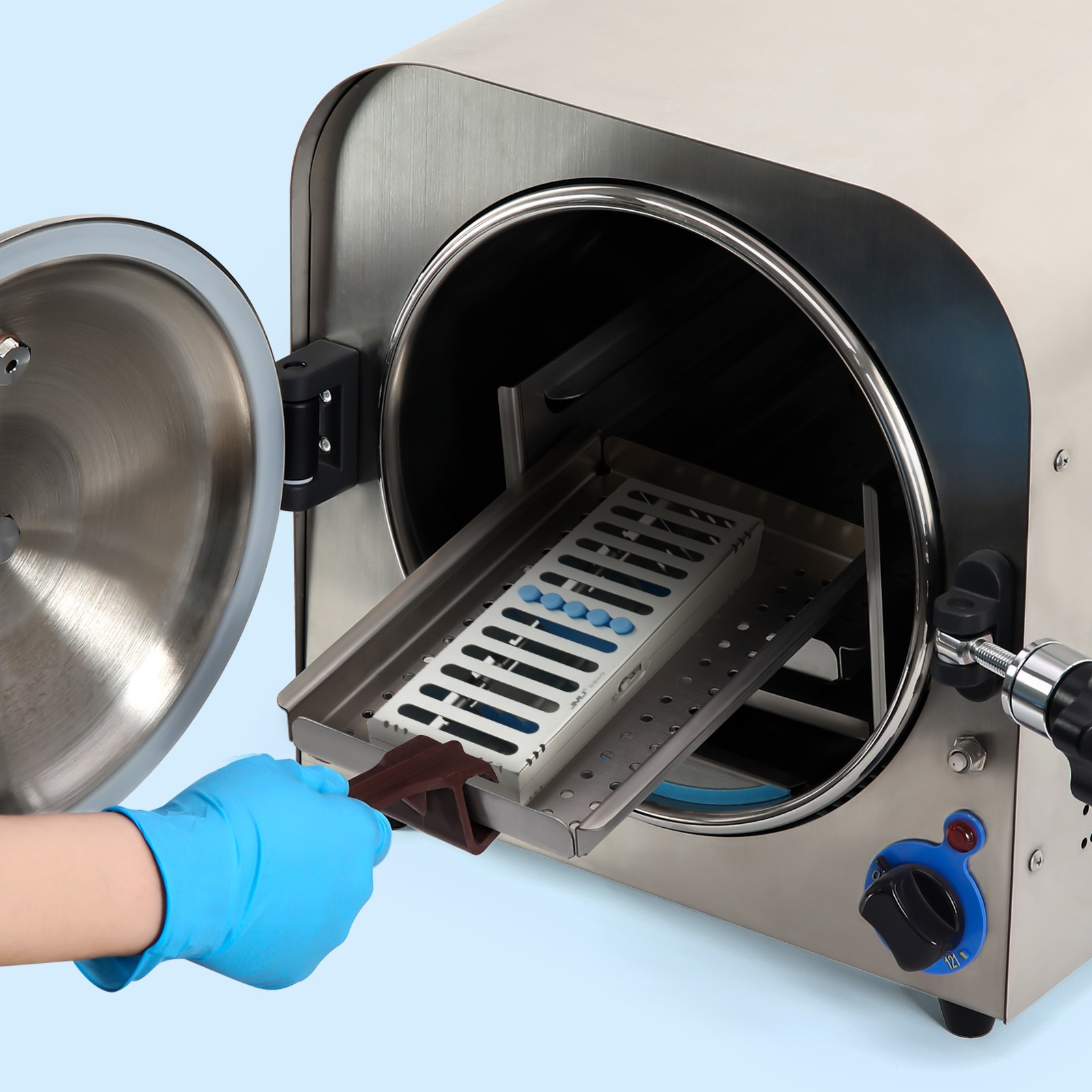 JMU Dental Autoclave Sterilization Cassette for 5-10 Instruments Autoclave Box