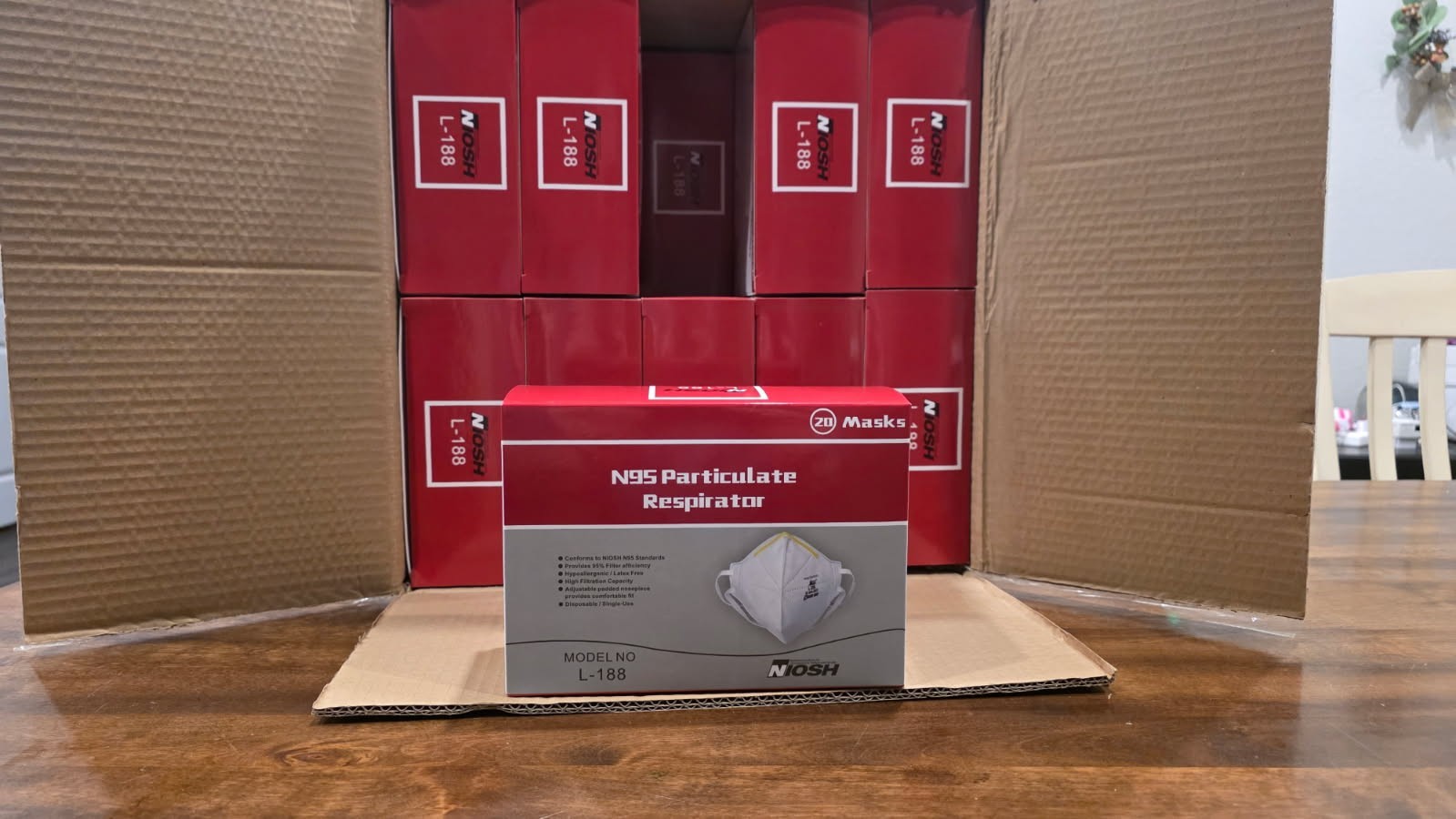 Case of N95 Respirator Masks with NIOSH Approval -400 per case