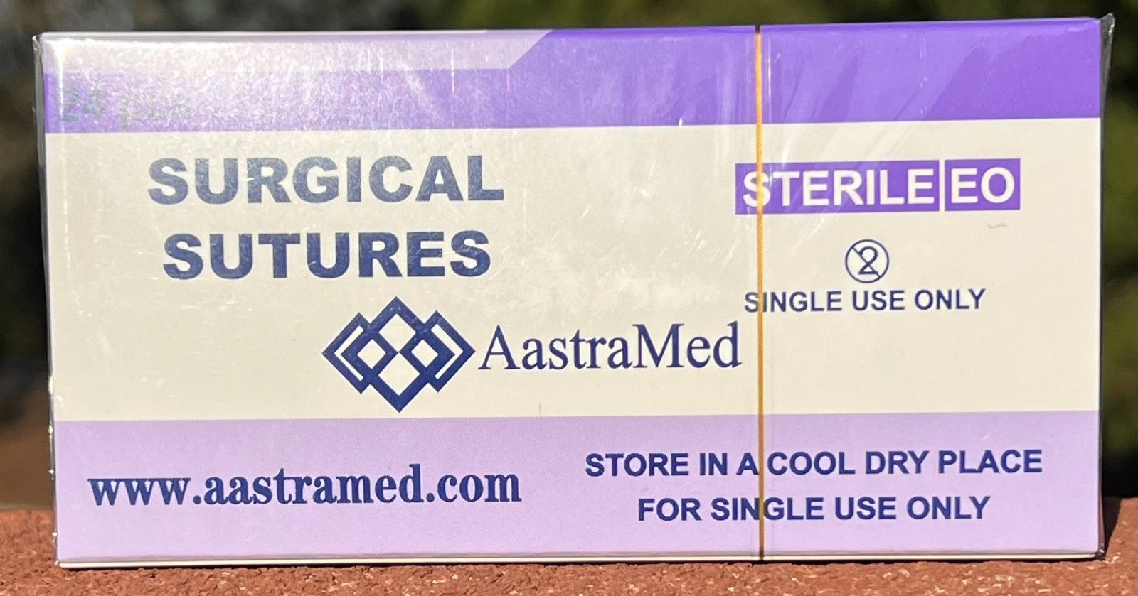 2/0 PGA, 72ct (3 Boxes) Polyglycolic Acid, Veterinary Dental, R-cut 30mm