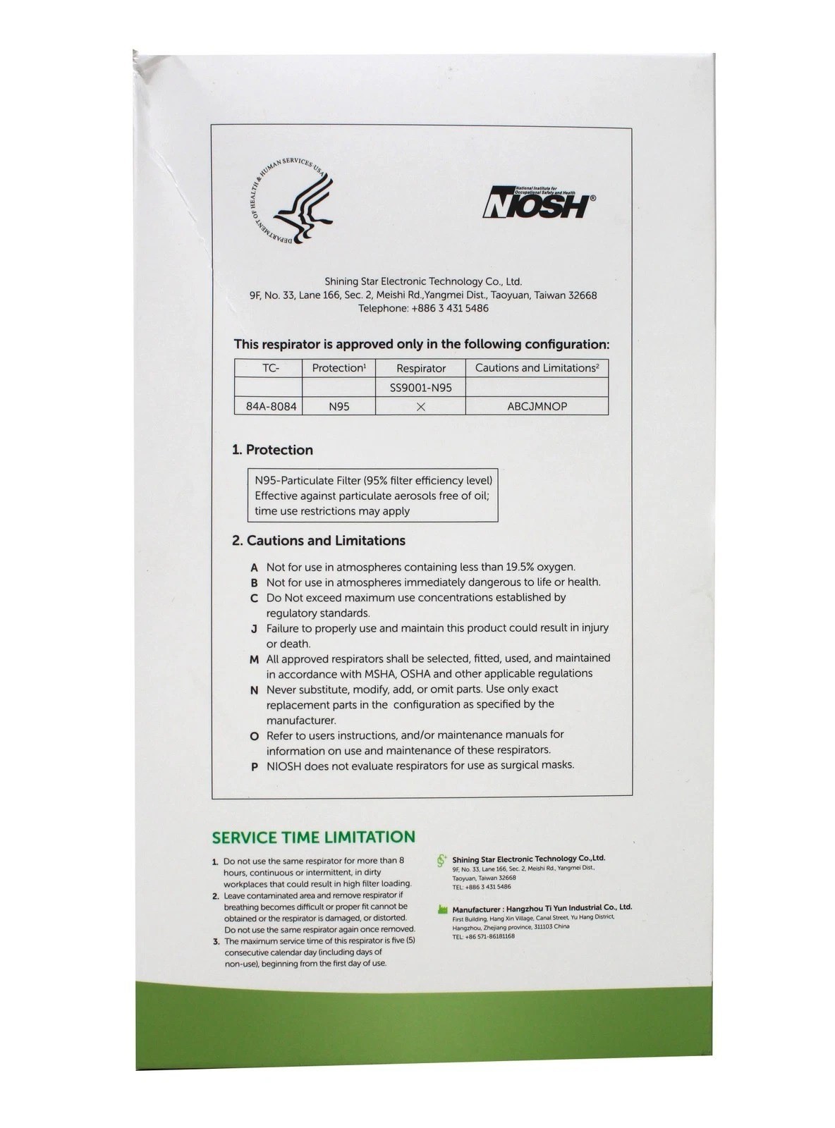FLTR Pure Protection NIOSH SS9001-N95 Particulate Respirators, 20pk
