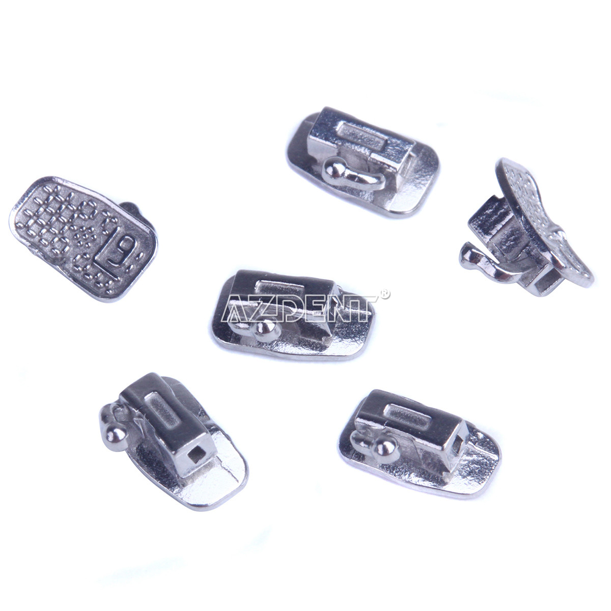 80Pcs AZDENT Dental Orthodontic Bondable MBT.022 1st Molor Buccal Tube Non-Cov
