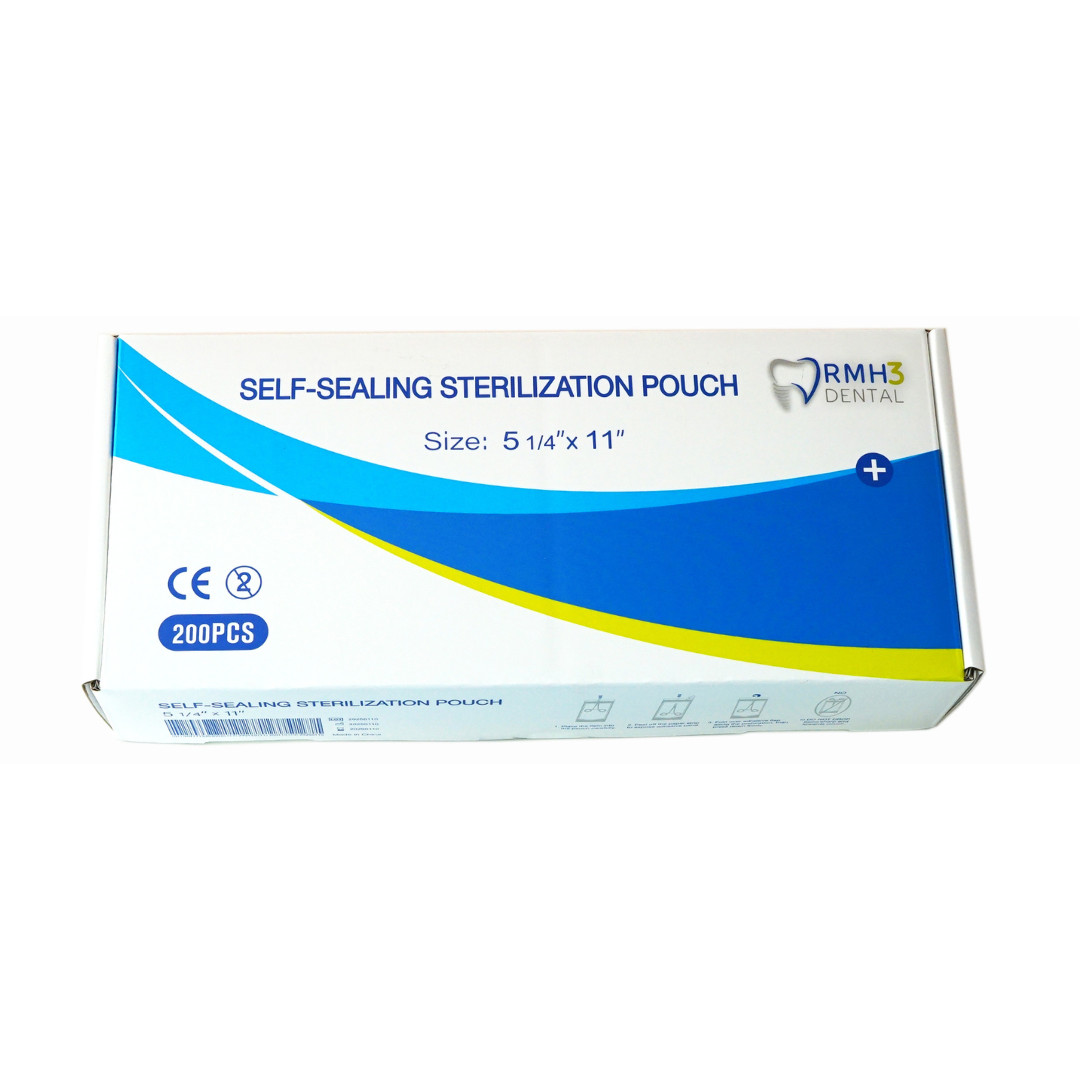 RMH3 Dental 5.25″ x 11″ Self-Sealing Sterilization Pouch 200/Box #SP-5003