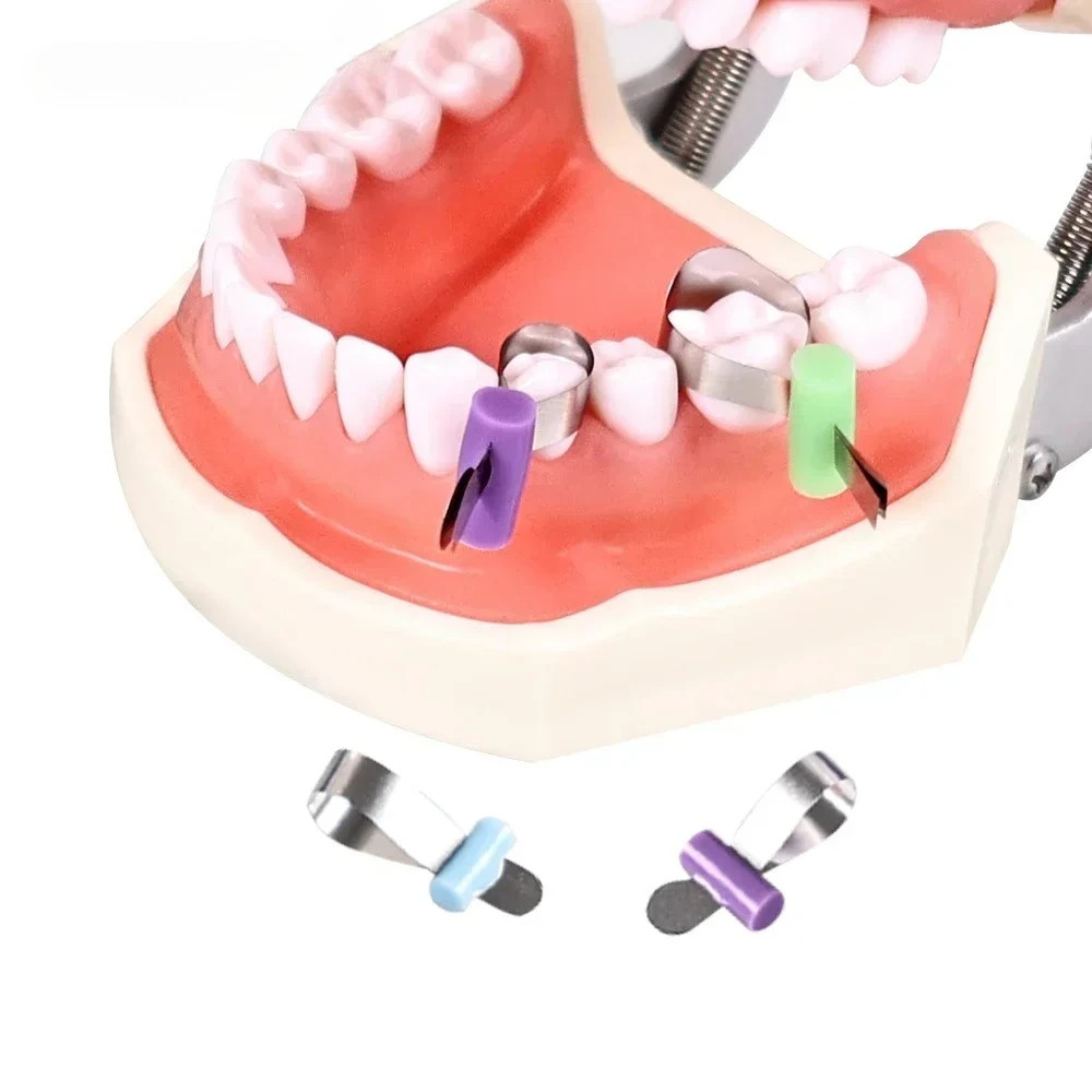 50Pcs/Box Dental Auto-matrix Forming Sheet Retainerless Sectional Matrices Bands