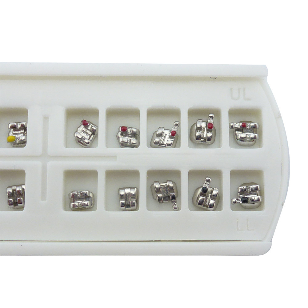 5Pack Dental Orthodontic Brackets MBT/Roth 022 3/345Hook Mini Metal Teeth Braces