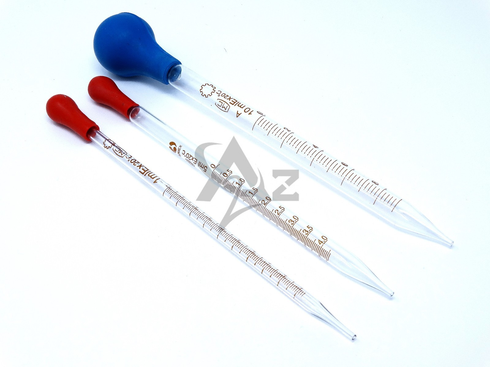 3 Graduated Medicine Glass Droppers 1ml, 5ml, 10ml, Transfer Pipet Pipette 8″
