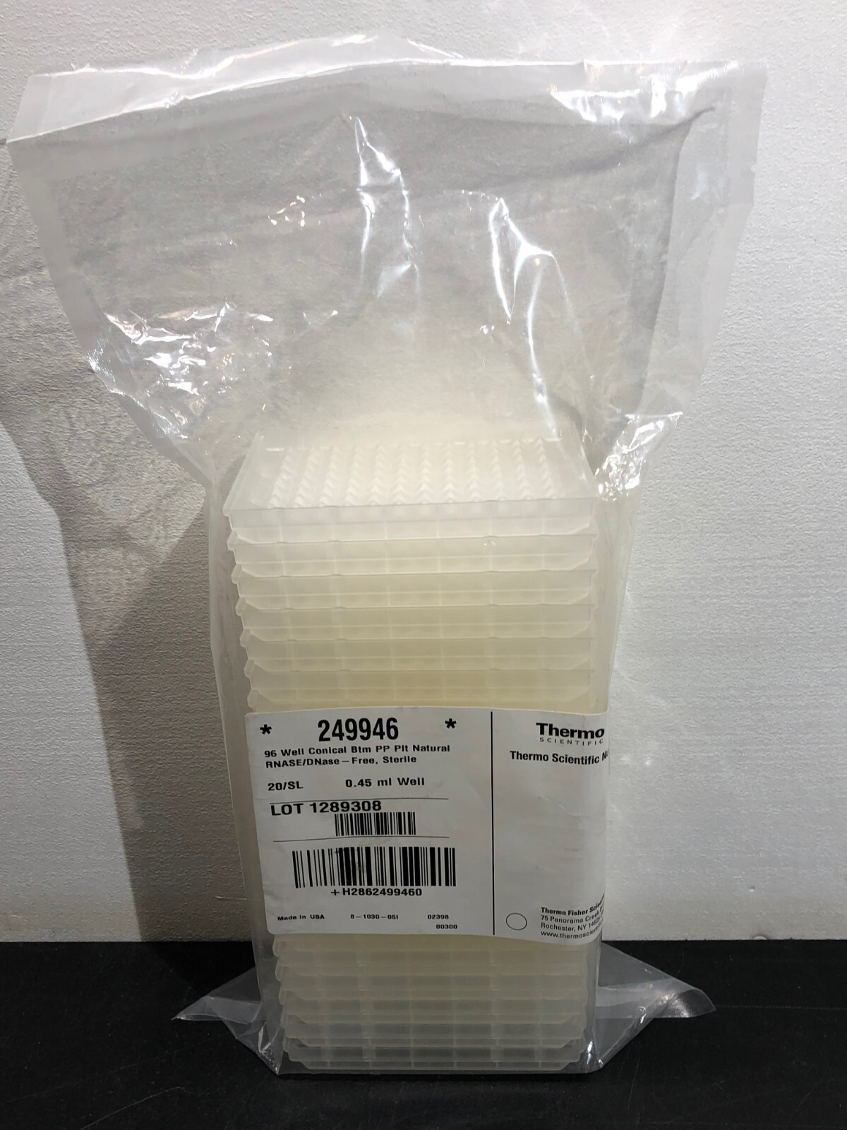 Thermo scientific Nunc 96 Well Conical Btm PP Pit Natural 0.45ml 249946