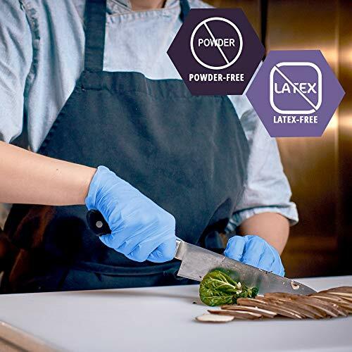 Vinyl-Nitrile Blend Exam Gloves Powder Free,Latex Free & Rubber Free,Pack of 100