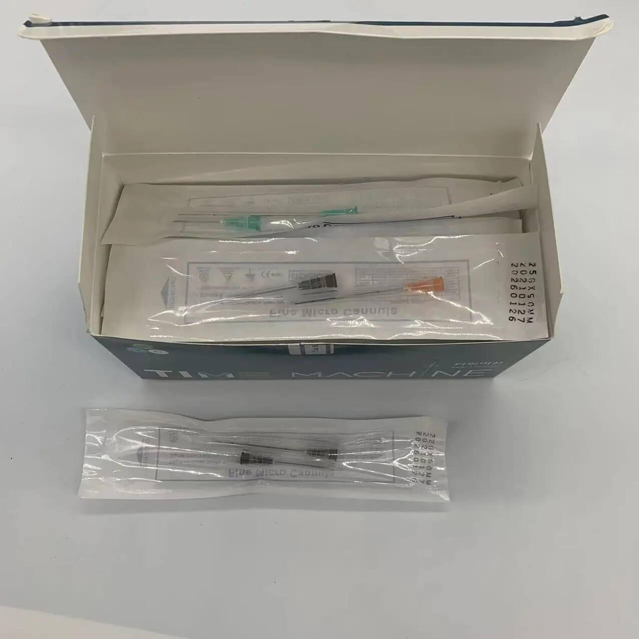 50pcs/Box Blunt-tip Cannula for filler injection acid facial slight blunt needle