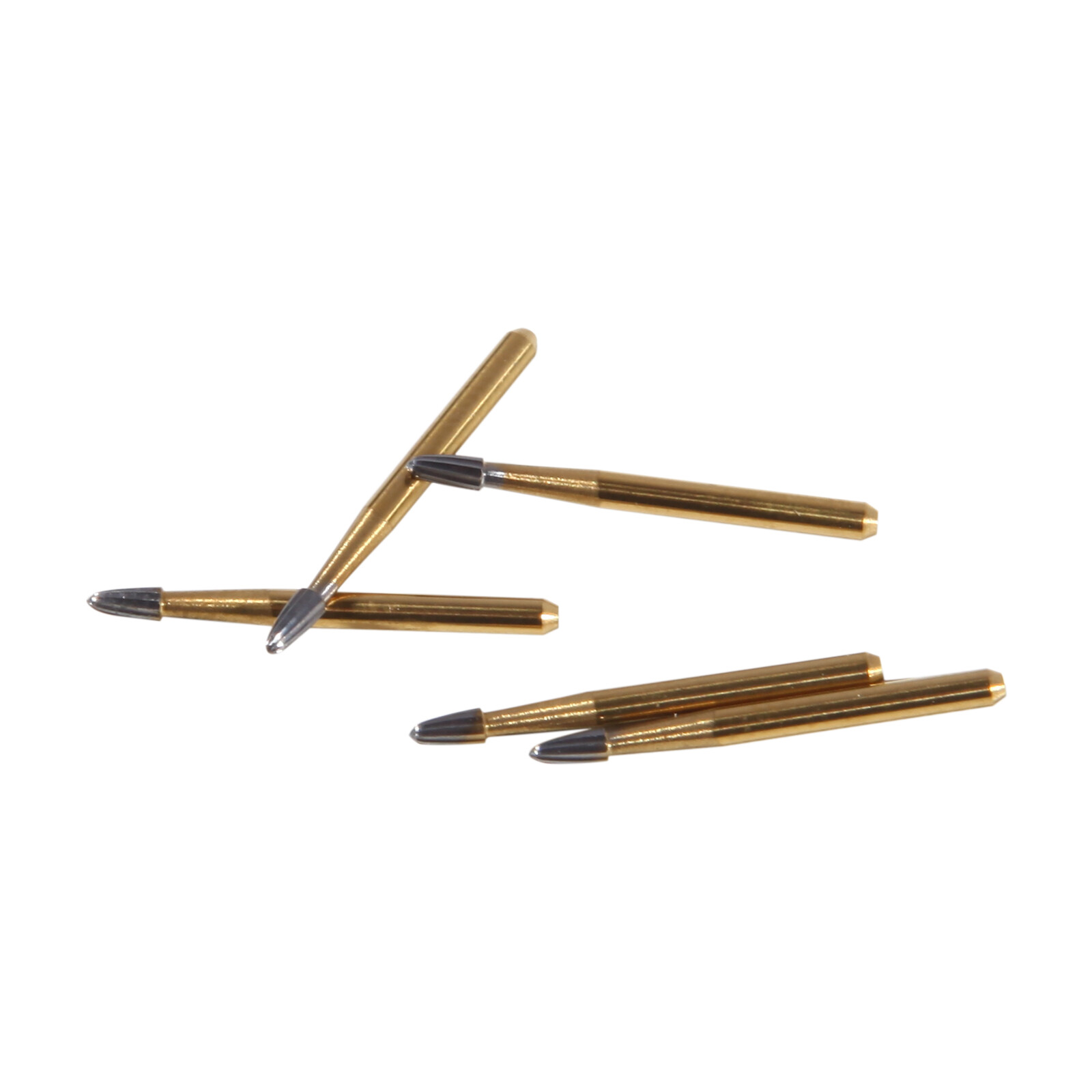 10Pcs Dental Trimming+Finishing Carbide Burs Egg Shape Football Gold FG7404