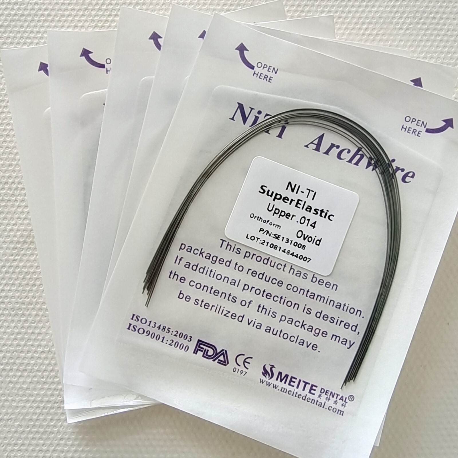 10Pks Dental Orthodontic Super Elastic Niti Arch Wires Round All size Arcs Wire