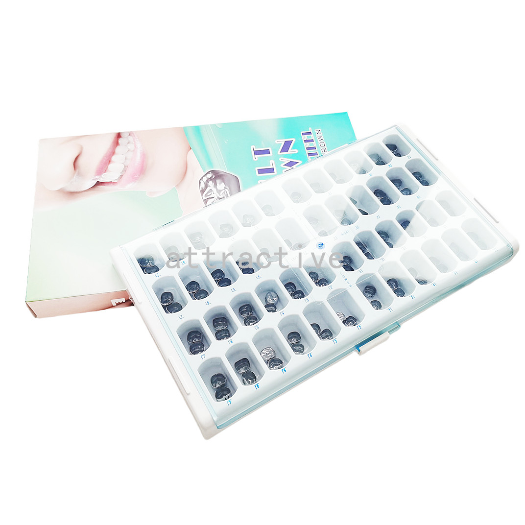 Dental Stainless Steel Permanent Molar Crown- Adult CROWN KIT of 48/96/144 Pcs