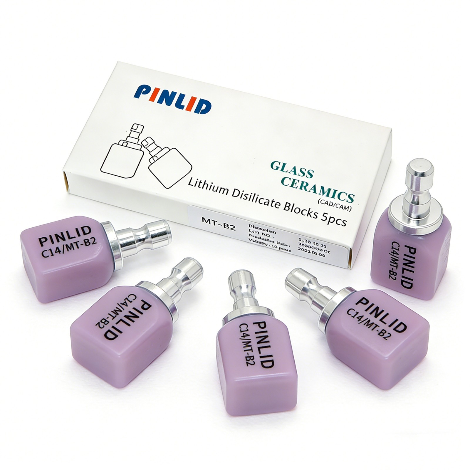 MT C14 Dental Emax CAD/CAM Glass Ceramic Blocks Lithium Disilicate CEREC Block