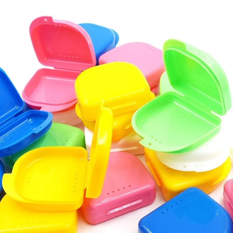 5 Colors Orthodontic Dental Teeth Denture Storage Case Container Retainer Box