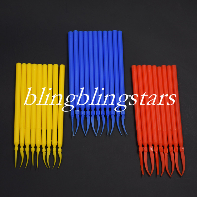 Dental Integrated Interdental Plastic Wedges With Long Handle Poly 3 Sizes