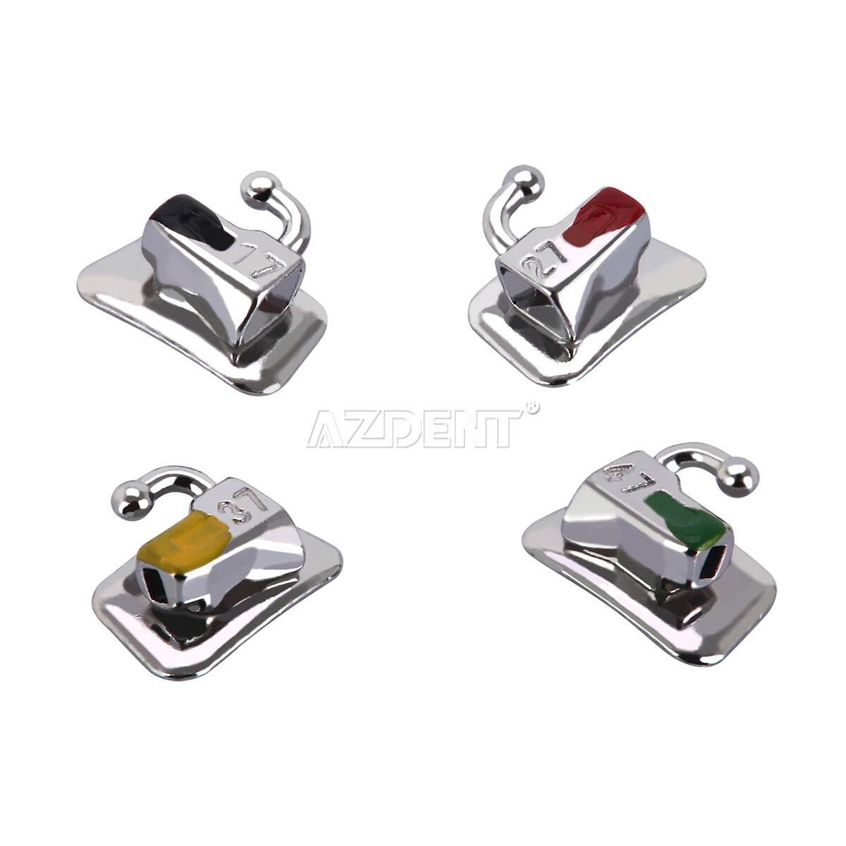 AZDENT Dental Ortho 1st Molar Buccal Tube Bondable Non-conv MBT/Roth .022 U1L1