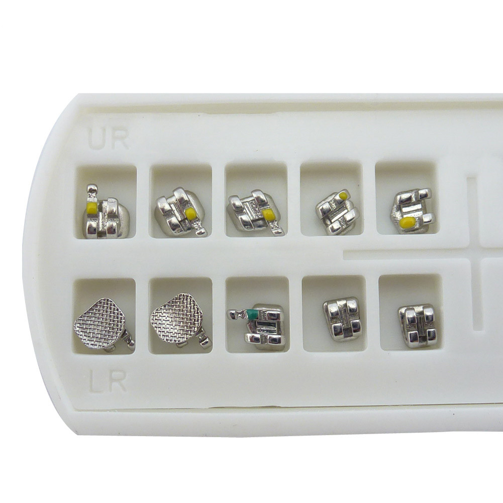 5Pack Dental Orthodontic Brackets MBT/Roth 022 3/345Hook Mini Metal Teeth Braces