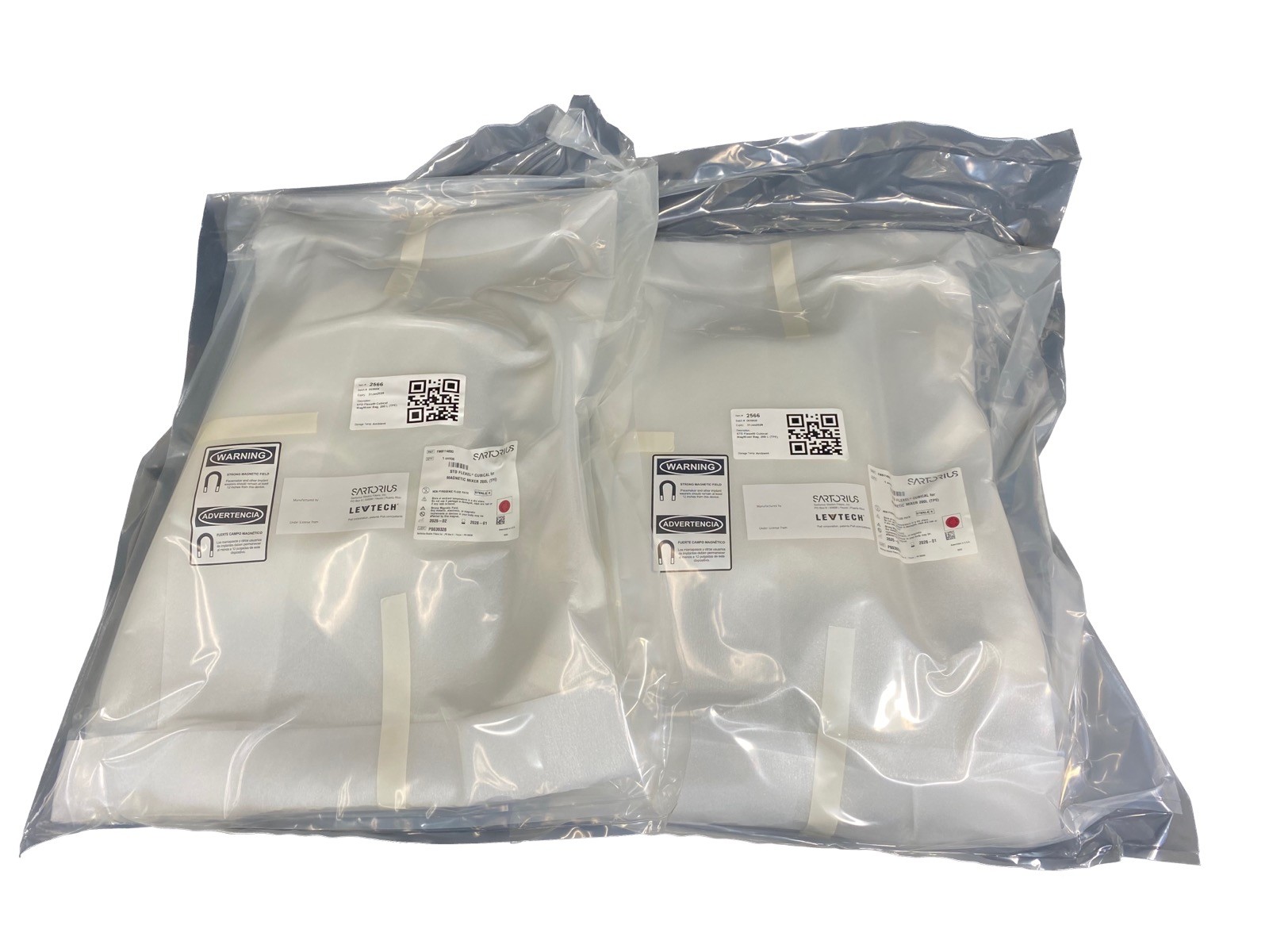 SARTORIUS 200L (TPE) For Magnetic Mixer STD Flexel Cubical Bag FMB114893 (2/Cs)