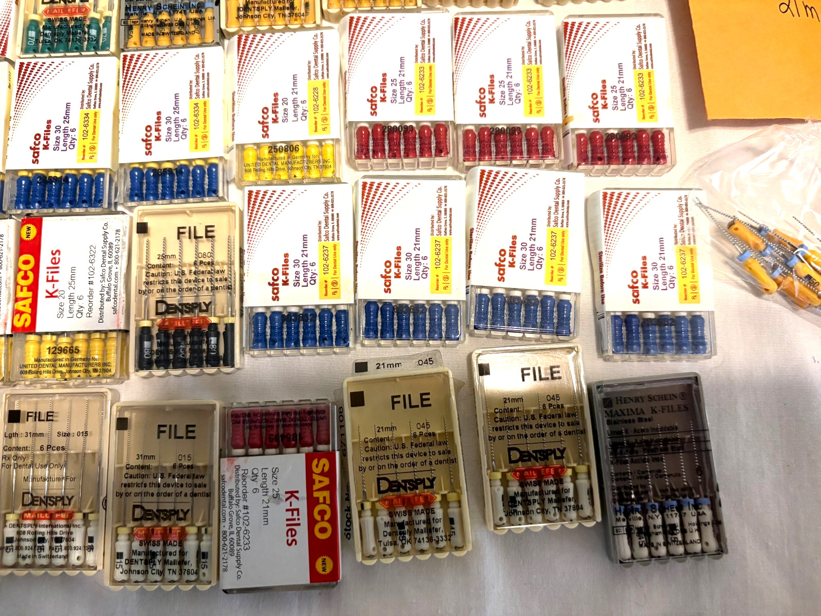 MASSIVE! !Dental Root Canal Endo K-files AND TOOLS LOT
