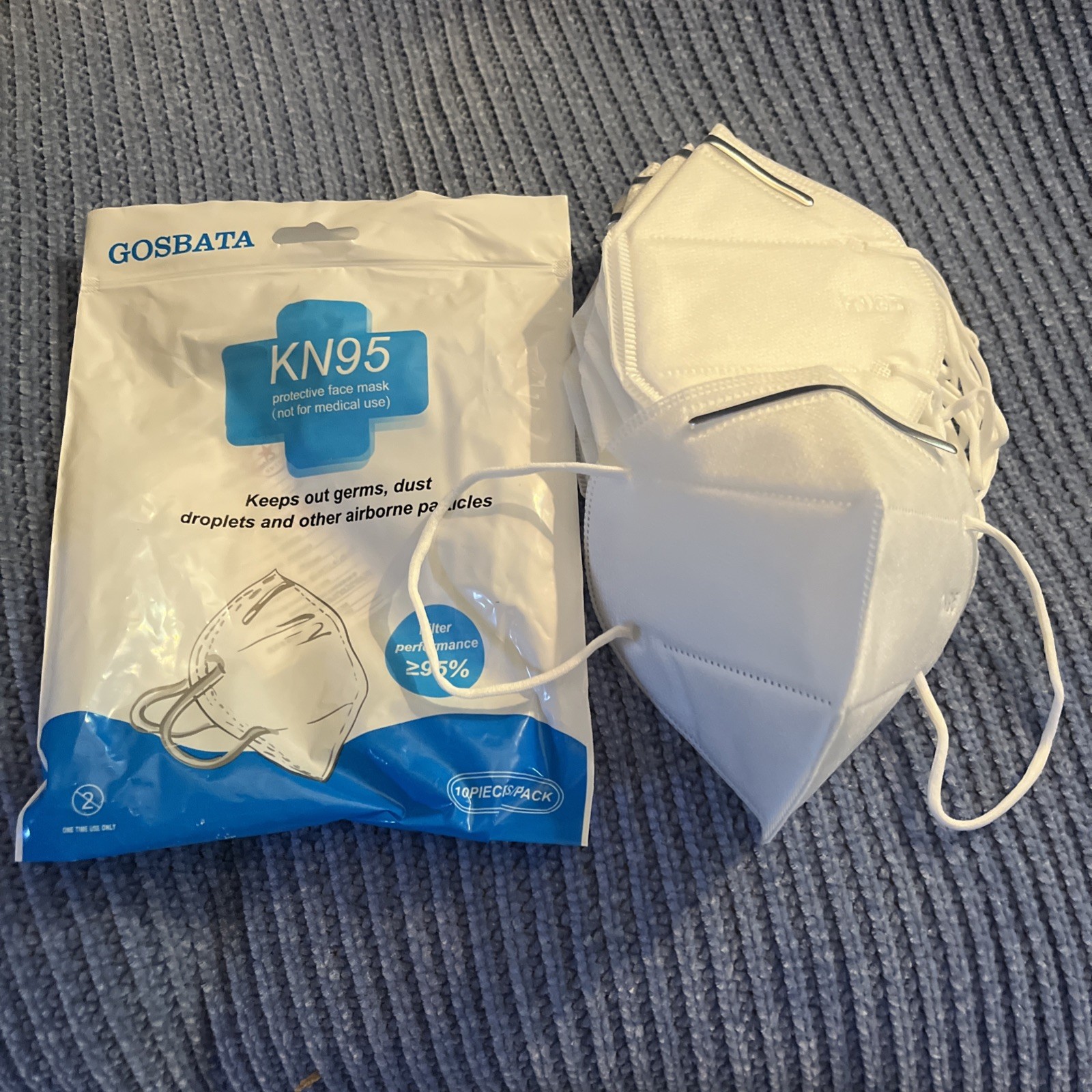 1000 Gosbata KN95 Disposable Masks Box Of 1000 NEW