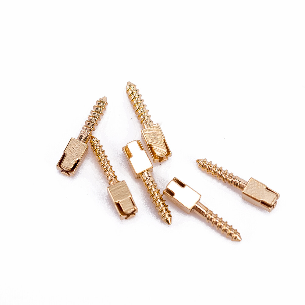 240pcs/kit Dental Screw Post Completed Kit Silver/Gold Plated Endo Conical Pins