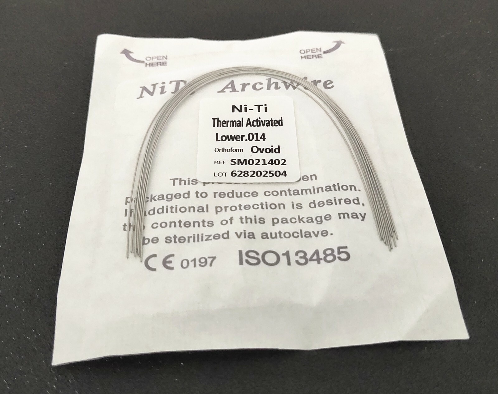 200 Packs Thermal Activated Niti Arch Wire Round Dental Orthodontics Ovoid Form