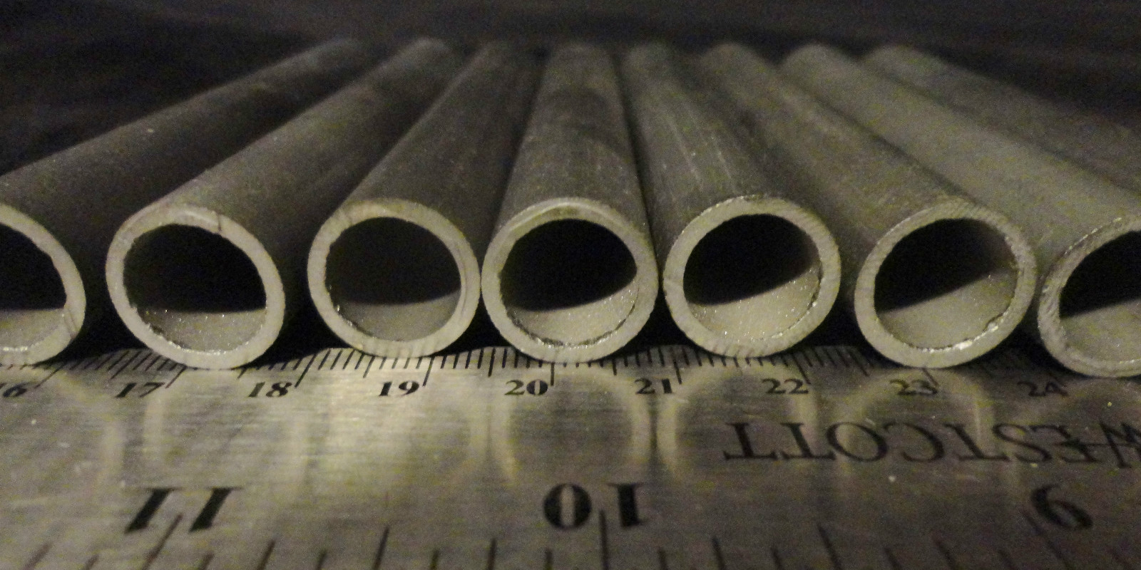 LOT OF TWO 2″ LONG HEXOLOY SILICON CARBIDE TUBE WIRELESS HEATING ELEMENT No. 62