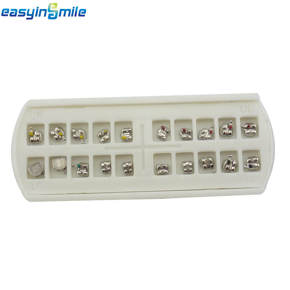 30pack Dental Orthodontic MINI Metal Bracket Braces MBT/ROTH 022 3Hooks/345Hooks