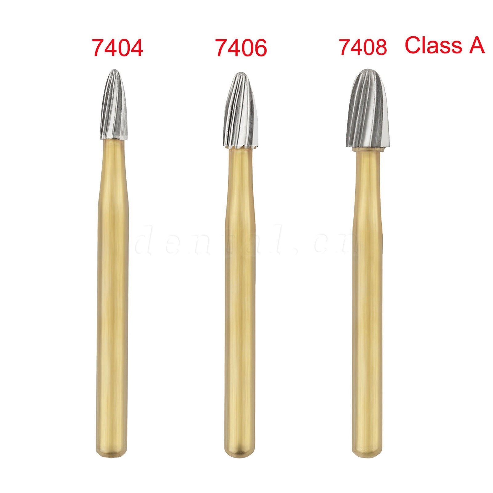 10x Dental Trimming Finishing Polishing Gold Carbide Bur High Speed FG 1.6mm