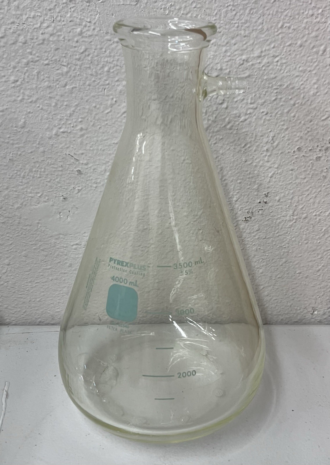 PYREX PLUS Protective Coating 4L Filtering Flask 4000ml #65340 Large