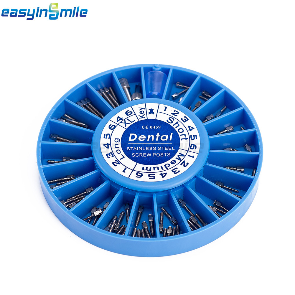 240pcs Dental Screw Post Gold Plated Completed Kit S -XL Size Endo Conical Pins
