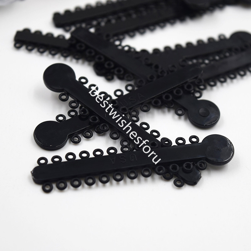 10 Bag Dental Orthodontic Ligature Ties Elastic Rubber Bands 1008 Pcs/Pack Black
