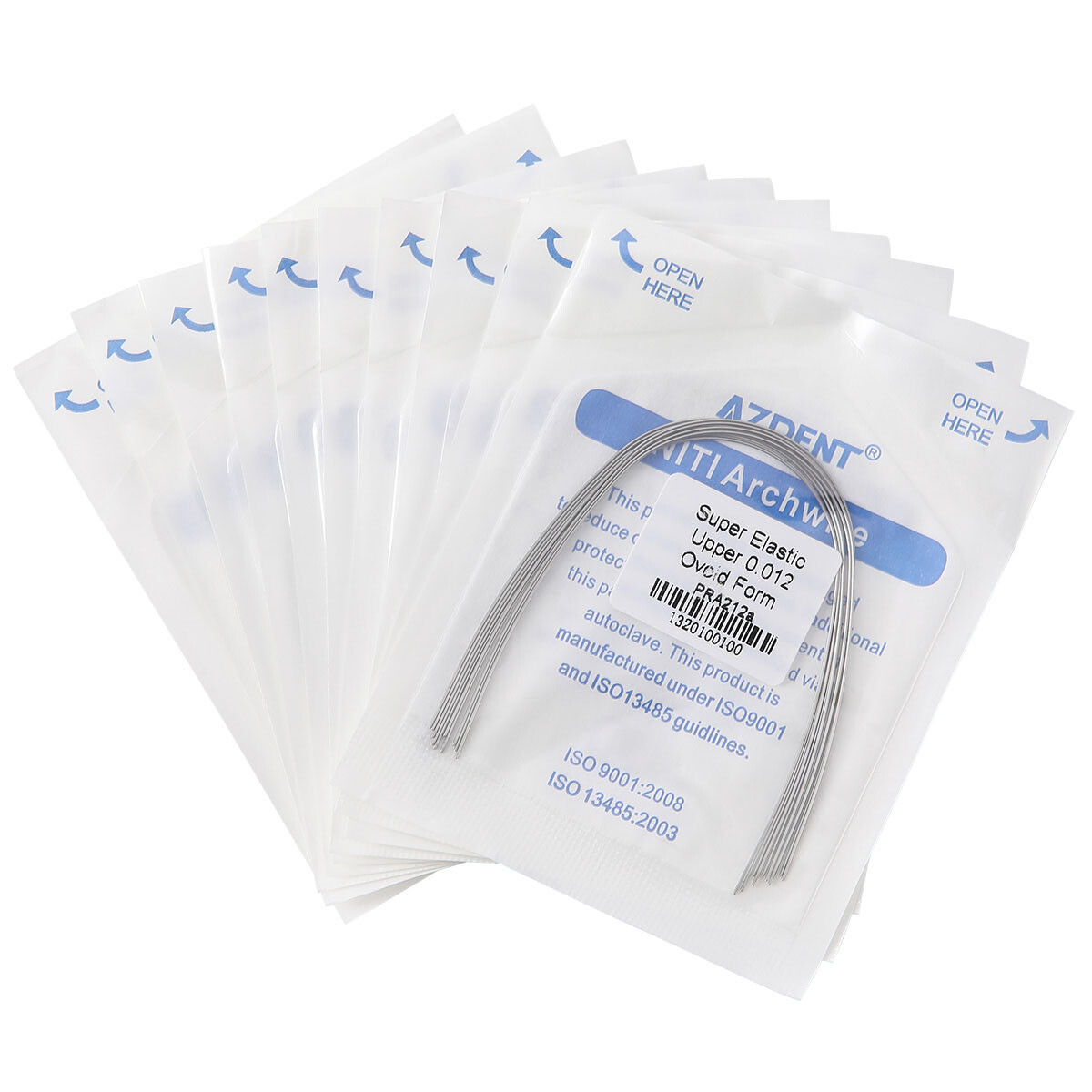 AZDENT Dental Orthodontic Self-ligating Brackets Braces /Niti Round Arch Wires