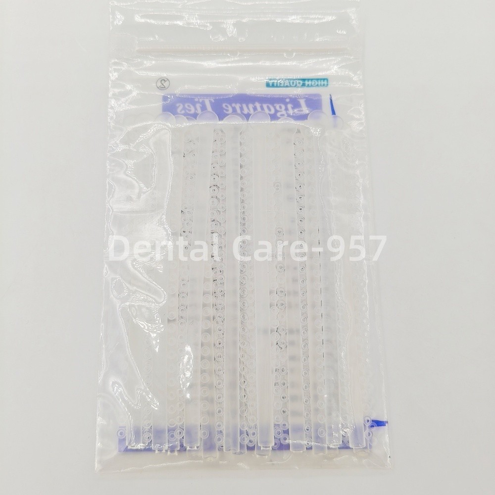 Dental Orthodontic Elastic Rubber Bands Braces Ligature Ties Single/Double Color
