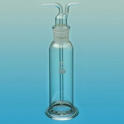 Gas washing bottle images with head 125 ml.(Made in India) Set of 02 pCS.