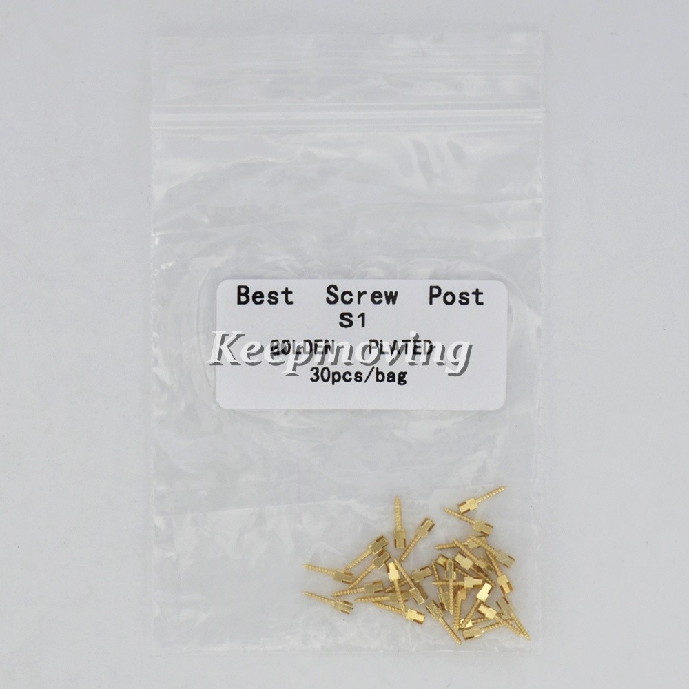 30/120/240Pcs Dental Root Canal Pins Conical Screw Posts Gold Plated/Titanium/SS