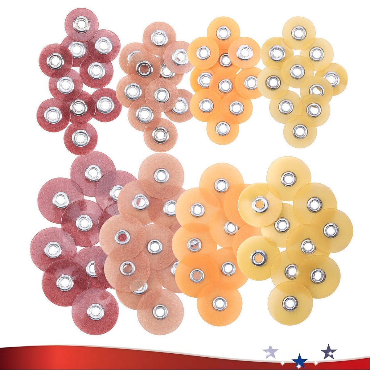 500pcs Dental Sof-Lex Extra thin Discs Finishing Polishing Discs 9.5mm/12.7mm