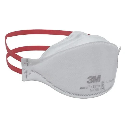 Genuine 3M Aura 9205 N 95 Particulate Respirator Face Mask – White (10 Pack)