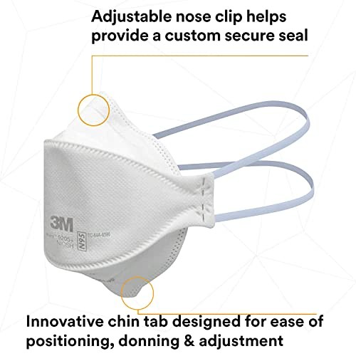 3M Aura Particulate Respirator 9205+ N95 20 Individually Wrapped NIOSH Approved