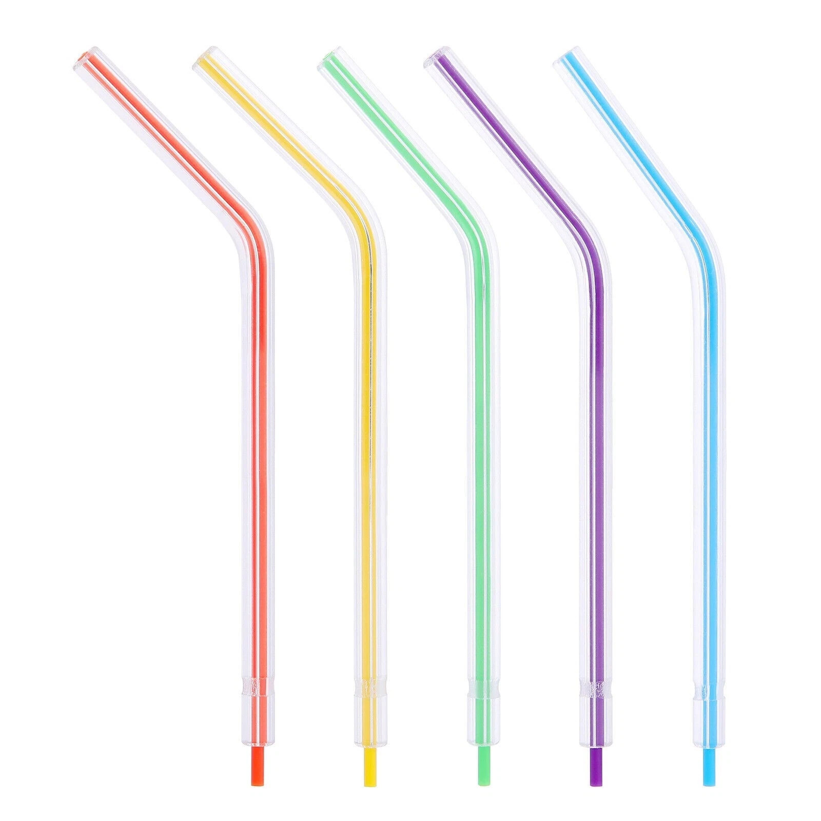 Dental Colorful Disposable 3-Way Air Water Syringe Triple Spray Nozzles Tips