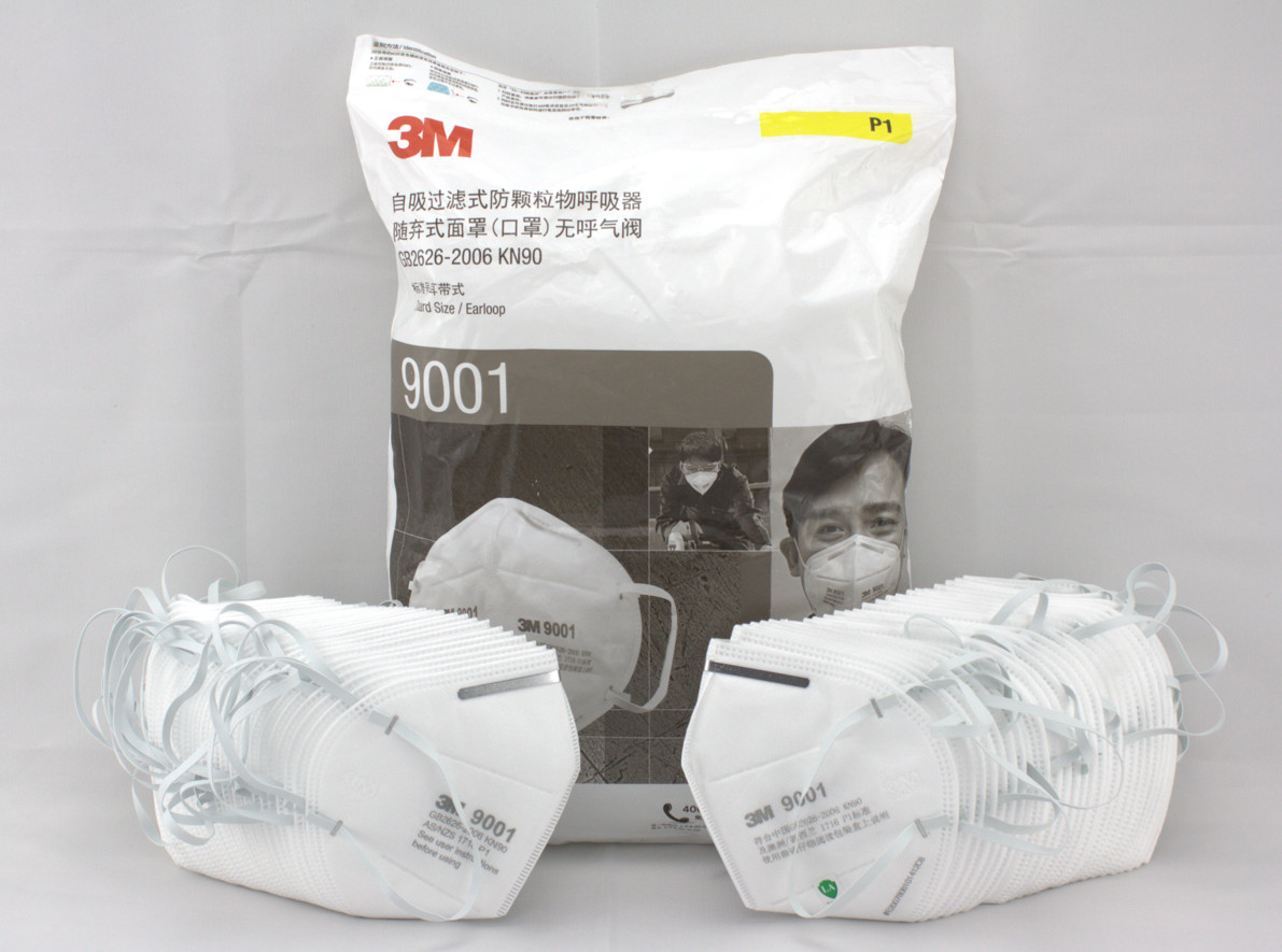 3M 9001 KN90 RESPIRATOR PROTECTIVE MASK GB2626-2006 STANDARD -Bag of 50pcs