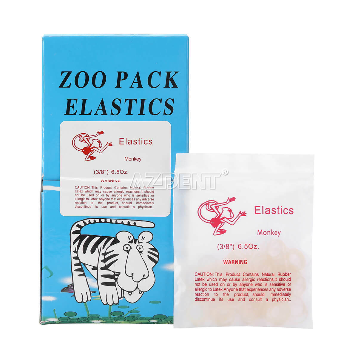 6.5OZ 1/8 3/16 1/4 5/16 Dental Rubber Bands Elastics Orthodontic Braces 5000 Pcs