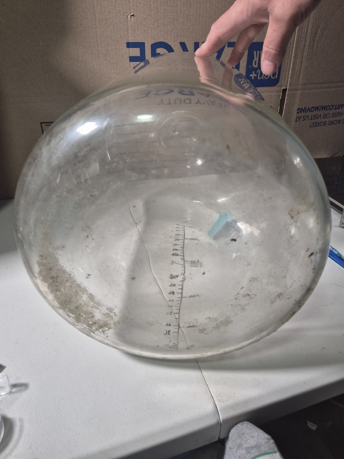 Corning Solution Bottle Pyrex Plus Coated 19 Liter With Tooled Neck No 61596-19