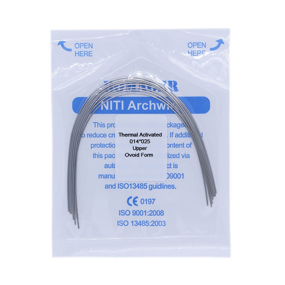 20×Dental Orthodontic Niti Thermal Activated Rectangular Arch Wires 14×25 Upper