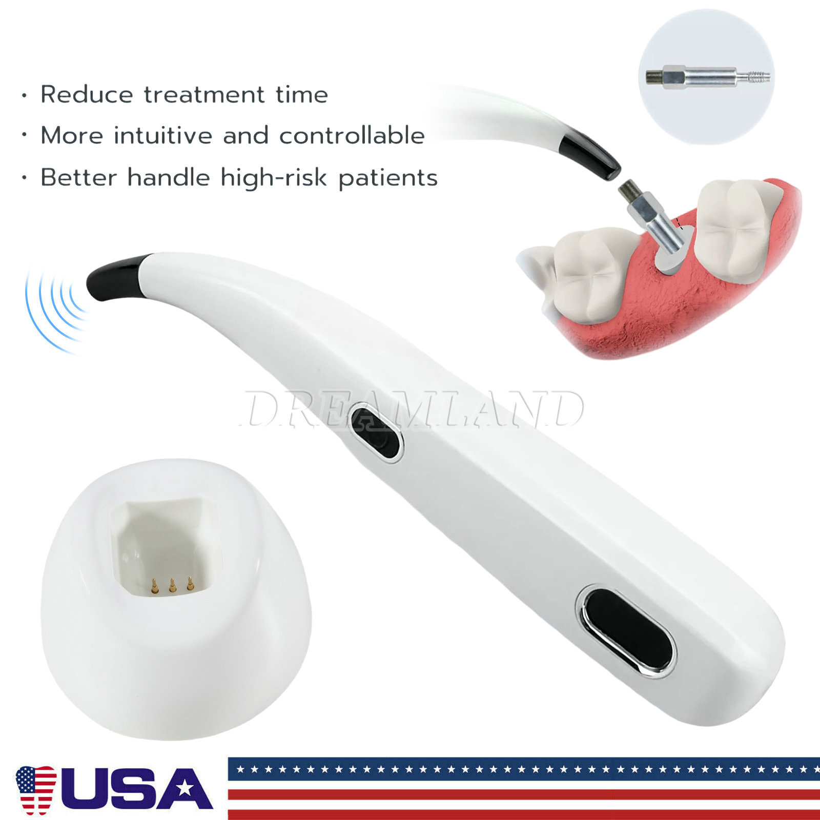 Dental Monitor Osseointegration RFA Inplant Stability Test Unit ISQ USA