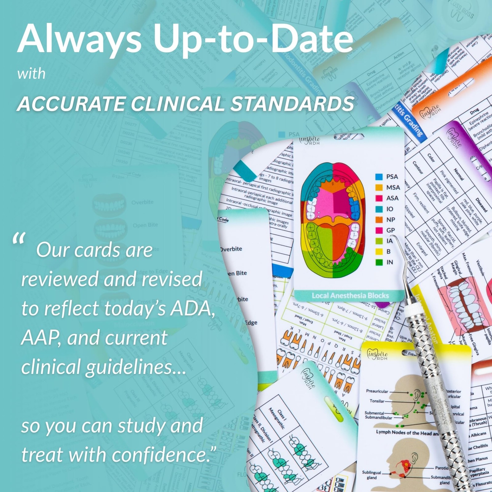 Dental Hygiene Reference & Study Cards – inspireRDH Small