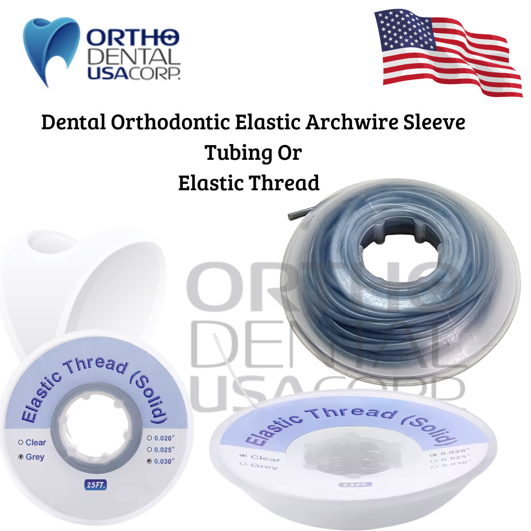Orthodontic Elastic sleeve tubing guard bumper Power Elastic Thread Solid USA