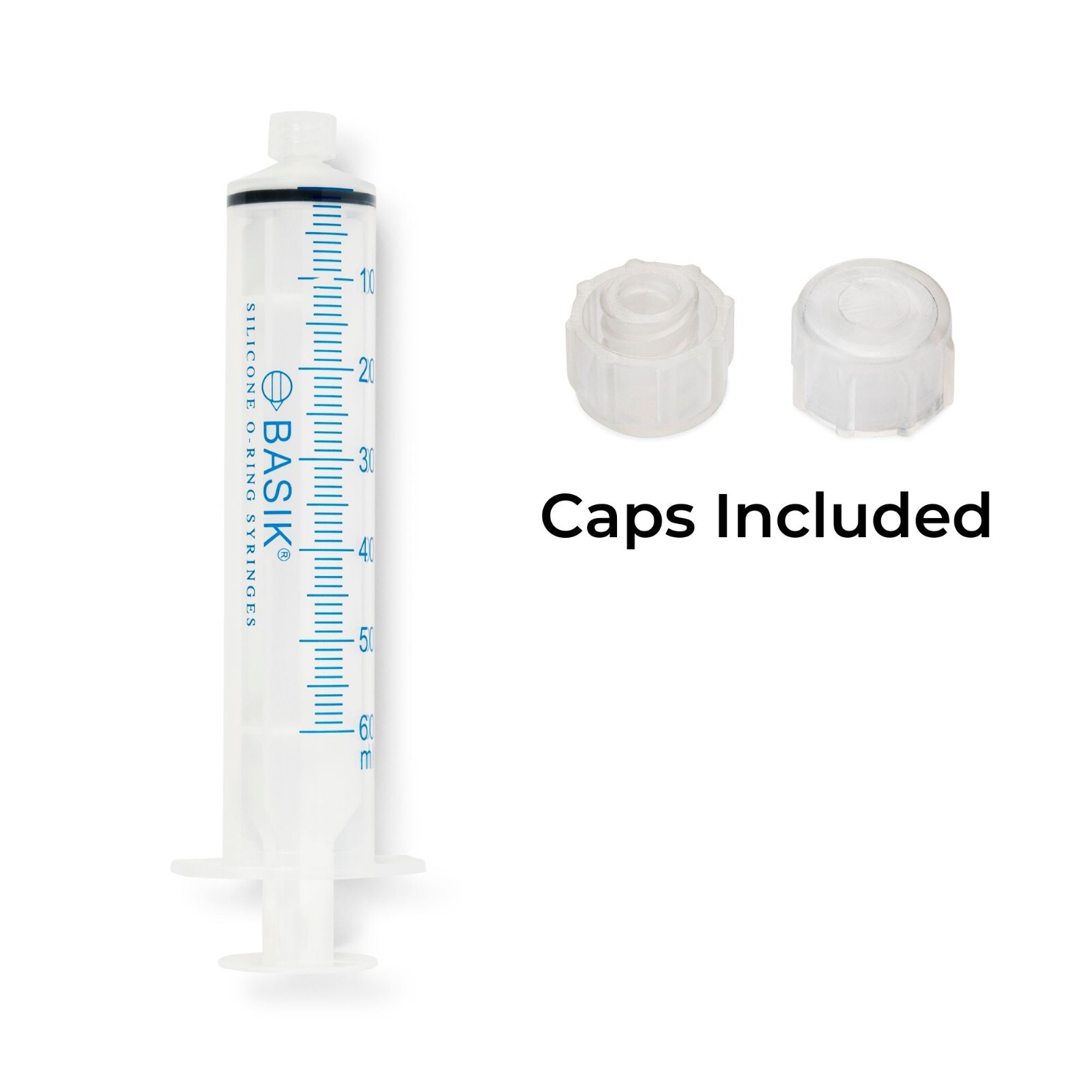 35cc ENFIT Tip Syringe Silicone O ring Reusable Smooth Glide Plunger