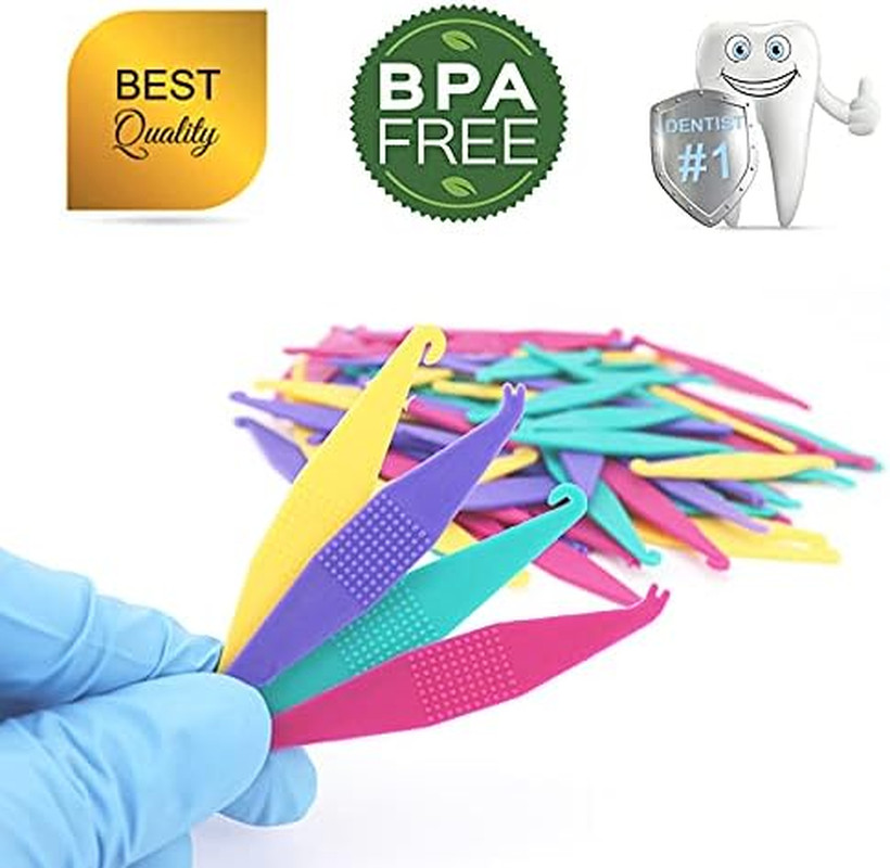 20 Braces Elastic Placers Orthodontic Rubber Band Tool Disposable Multi Color Se